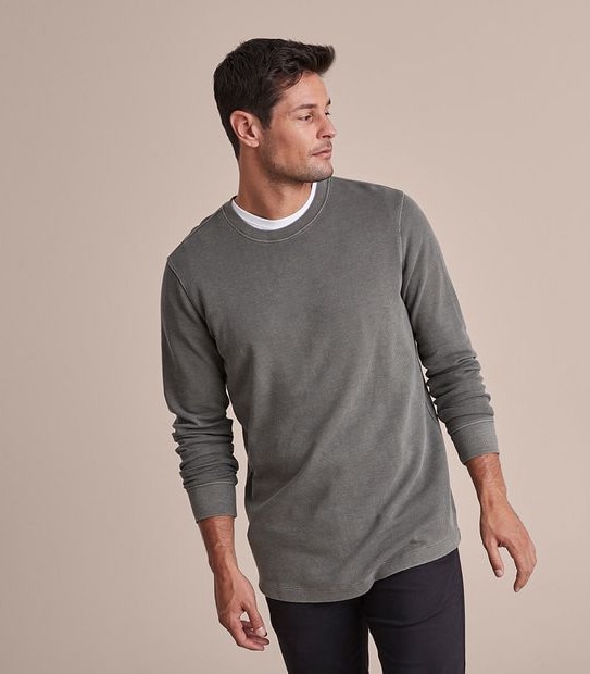 Waffle Crew Neck T-Shirt