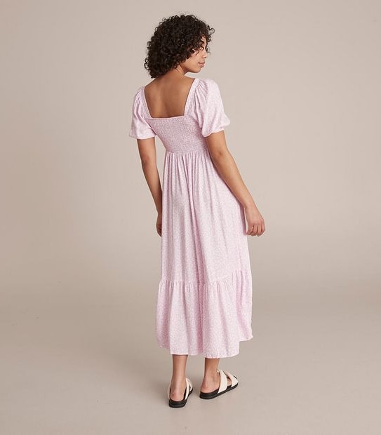 Lily Loves Puff Sleeve Midi Dress