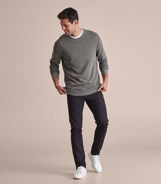 Waffle Crew Neck T-Shirt