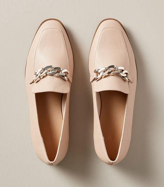 Womens Maeve Chain Loafer Flats