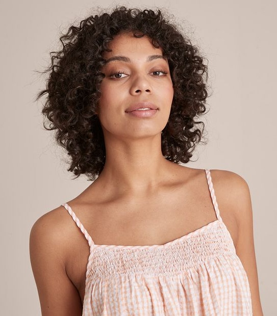 Lily Loves Strappy Check Tiered Mini Dress