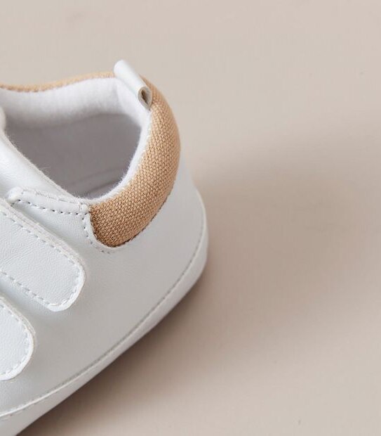 Baby Double Strap PU Sneakers