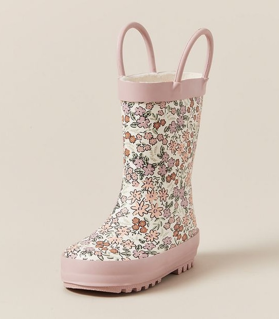 Baby Floral Print Rainboots