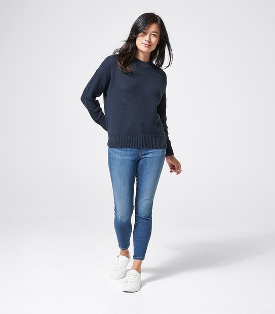 Honeycomb Crew Neck Jumper