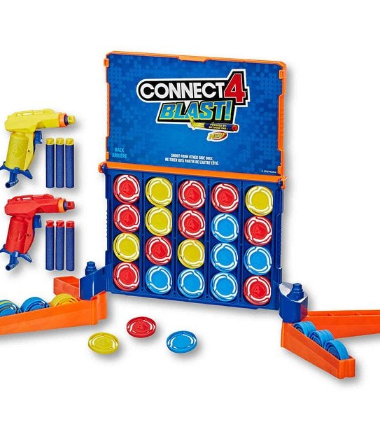Connect 4 Blast! Game - Powered by NERF