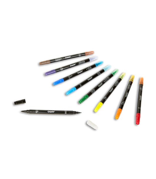 Crayola Signature 16 Pack Brush & Detail Dual Tip Markers