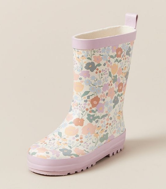 Floral Print Rainboots