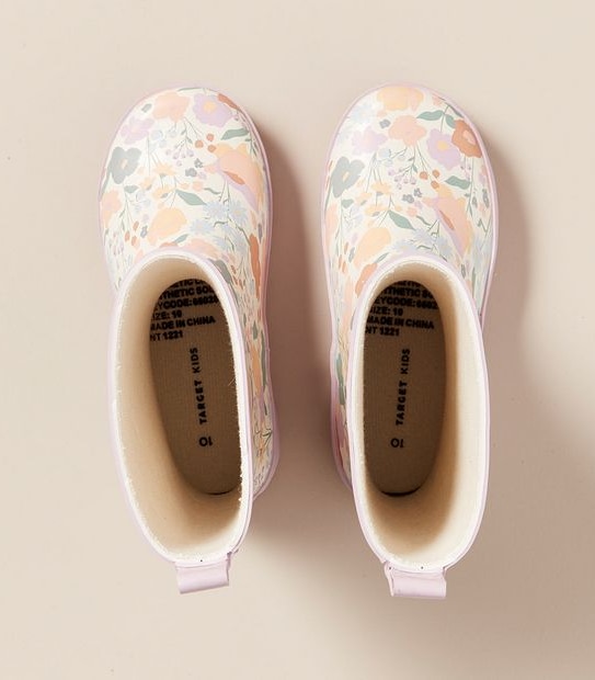 Floral Print Rainboots
