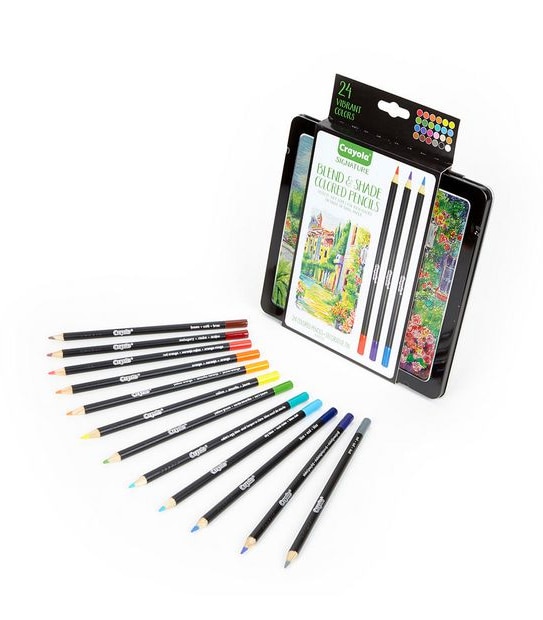 Crayola Signature 24 Pack Blend & Shade Coloured Pencils