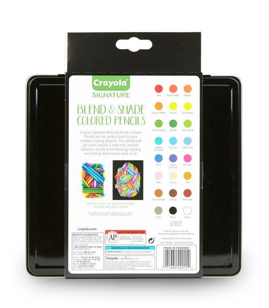 Crayola Signature 24 Pack Blend & Shade Coloured Pencils