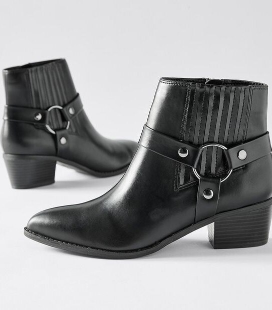 Lily Loves Baxter Stirrup Boots - Black