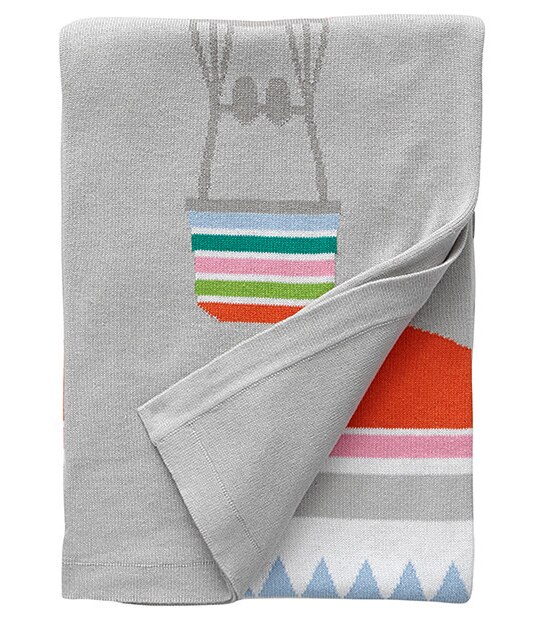 Fly Away Pram Jacquard Knit Blanket Target Australia