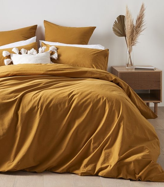 Arlo Stonewash Quilt Cover Set - Super King Bed