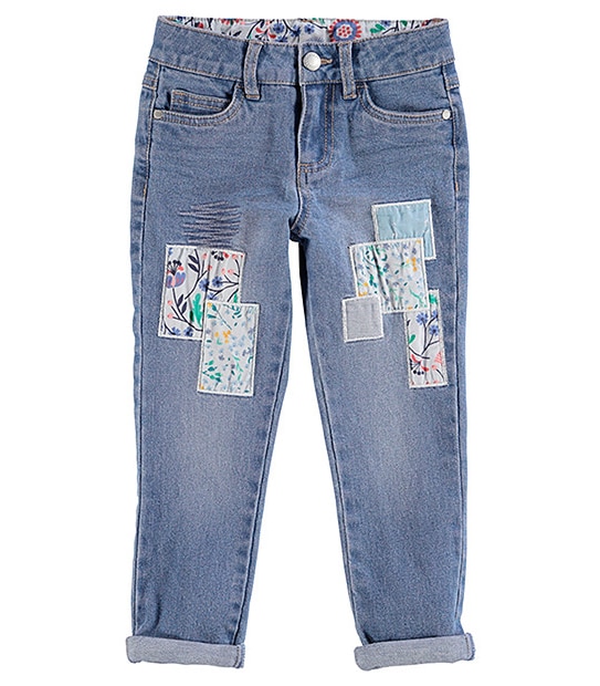 Patchwork Denim Jeans