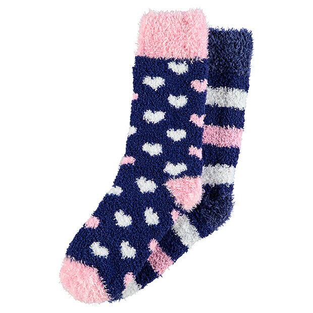 2 Pack Marshmallow Stay At Home Socks 2 Pack Marshmallow Stay At Home Socks