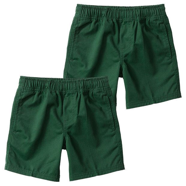 2 Pack School Drill Shorts Bottle Green Target Australia