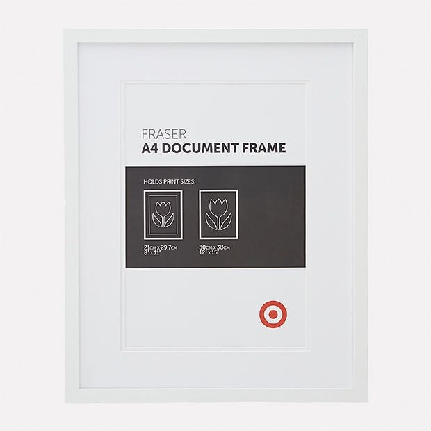 Fraser Document Frame White Target Australia
