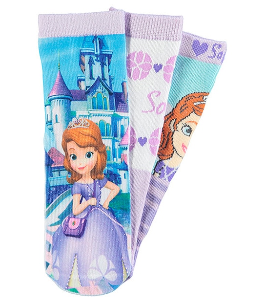 Sofia The First 3 Pack Socks