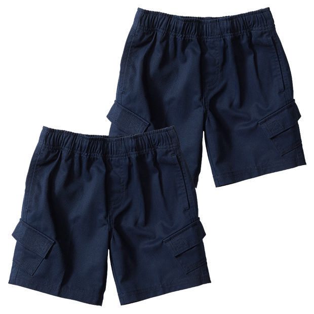 2 Pack School Drill Cargo Shorts 2 Pack School Drill Cargo Shorts