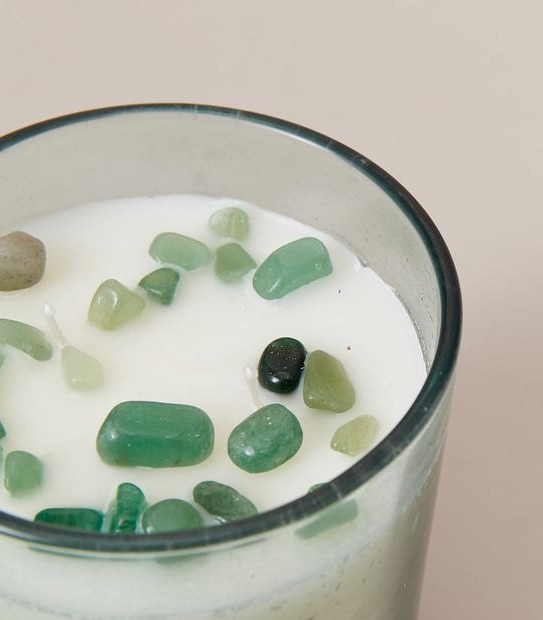 Ula Quartz Candle - Green Tea & Citrus