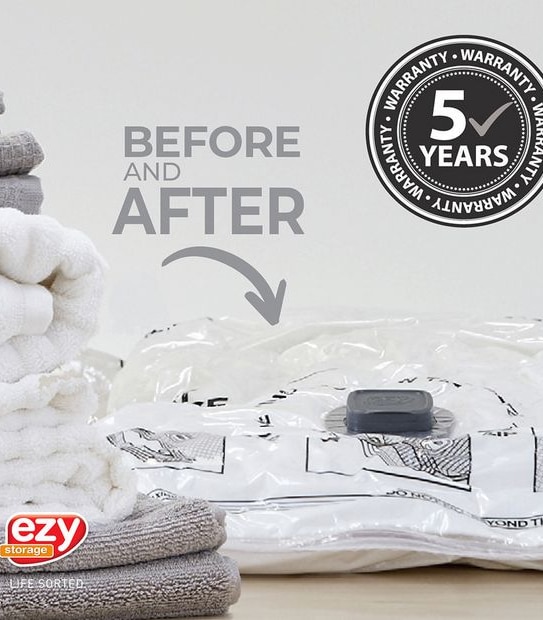 Ezy Storage 2 Pack Insta Space Flat Vacuum Bag - Large 