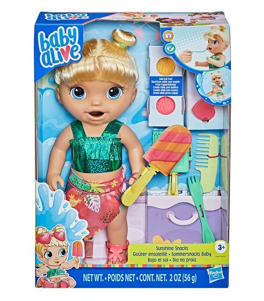 Baby Alive Sunshine Snacks Blonde Hair