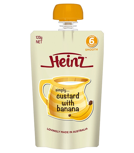 Heinze Simply Custard With Banana 120g