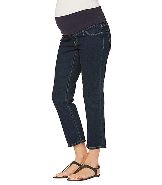Maternity Denim Cropped Jeans