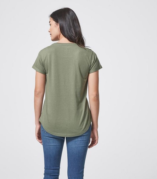 Cotton/Modal Relaxed Crew T-Shirt