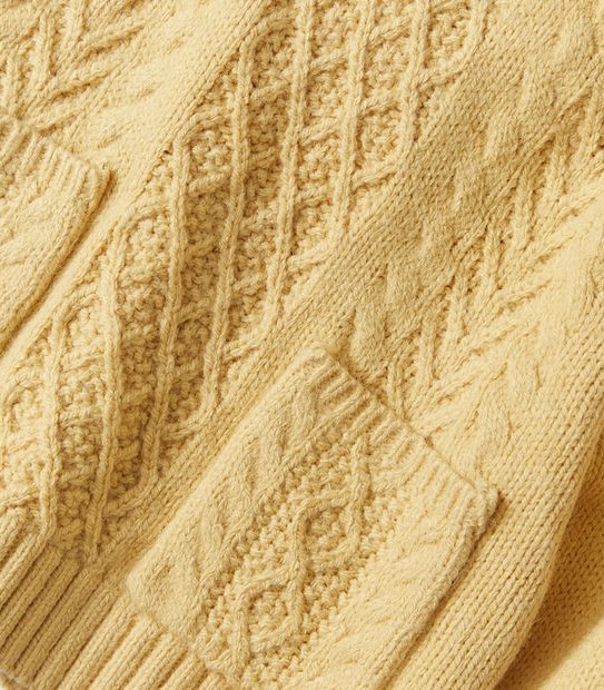 Crop Cable Knit Hoodie