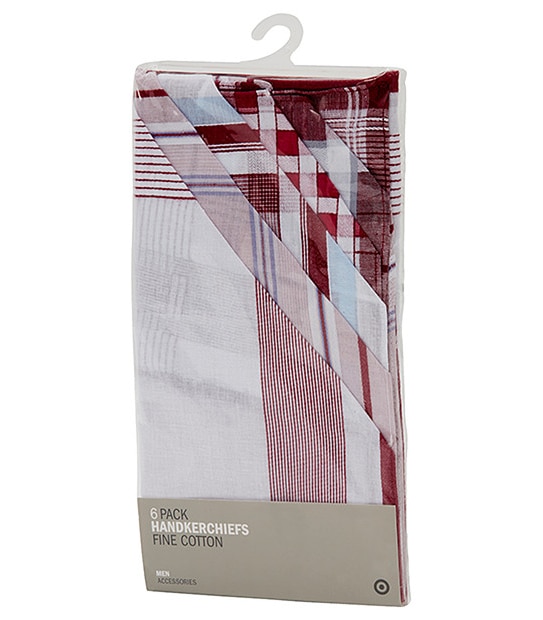 Men's Assorted Handkerchiefs - Pack of 6