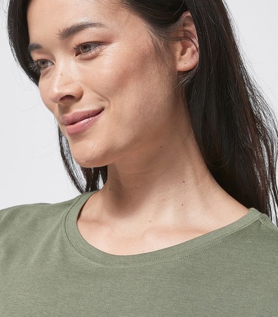 Cotton/Modal Relaxed Crew T-Shirt