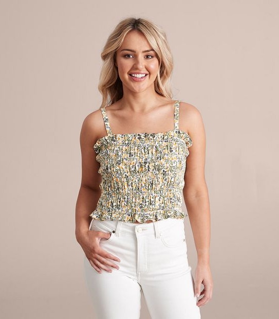 Dannii Minogue Petites Shirred Bodice Cami