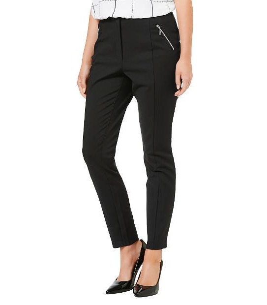 Ankle Grazer Zip Detail Pants