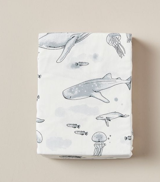 bub. Bamboo Fitted Cot Sheet