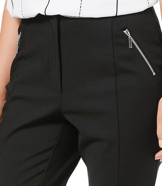 Ankle Grazer Zip Detail Pants