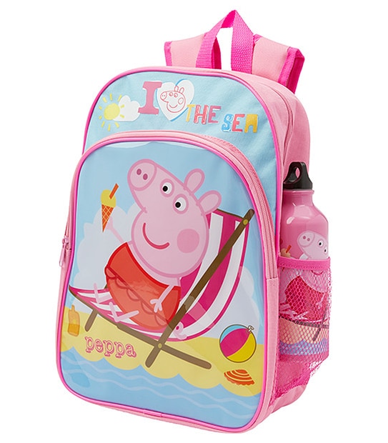 Peppa Pig Backpack With Drink Bottle