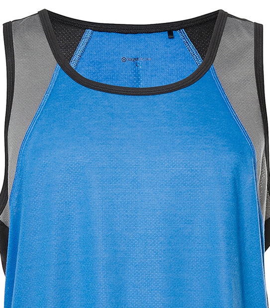 Men's Target Active Singlet - Dark Blue