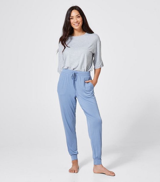 Full Length Bamboo Cuffed Sleep Pants