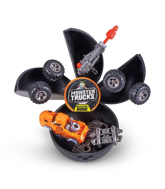 5 Surprise Monster Trucks Series 1 Mystery Collectable Capsule By Zuru - Assorted*