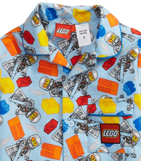 Lego Flannelette Pyjamas - Blue
