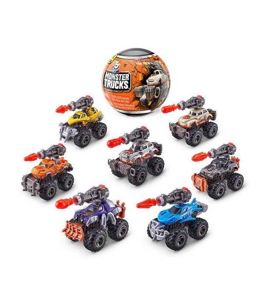 5 Surprise Monster Trucks Series 1 Mystery Collectable Capsule By Zuru - Assorted*
