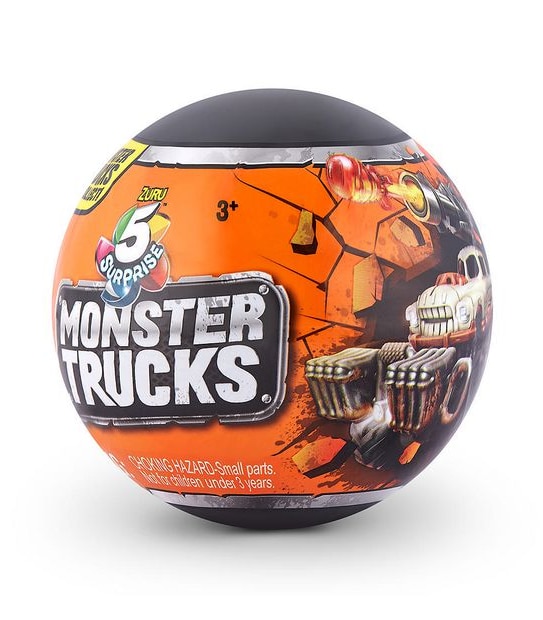 5 Surprise Monster Trucks Series 1 Mystery Collectable Capsule By Zuru - Assorted*