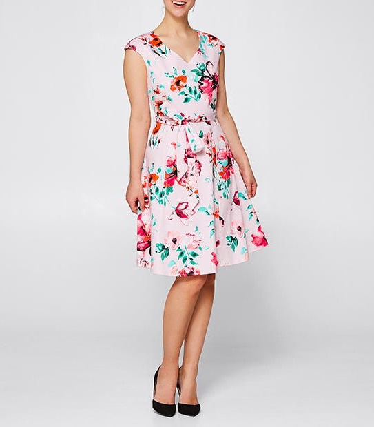 Fit & Flare Print Dress