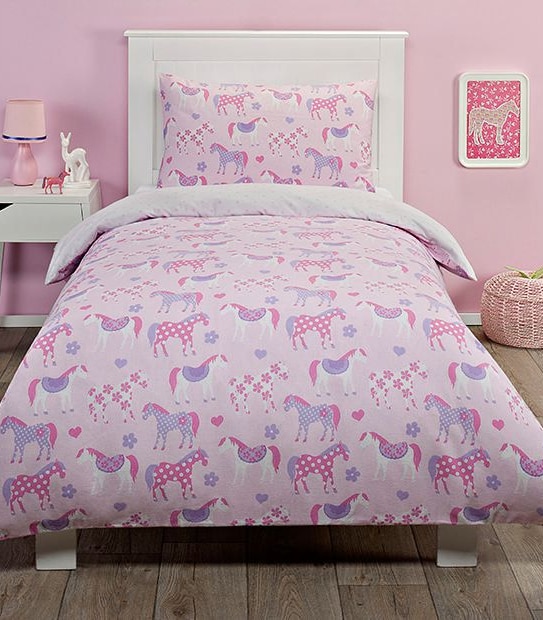 Pony Flannelette Quilt Cover Set