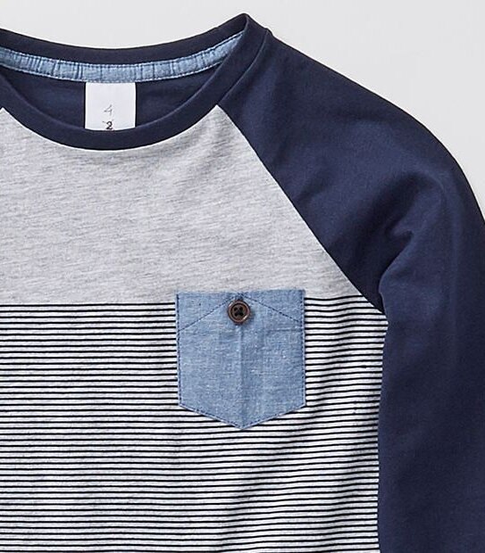 Long Sleeve Stripe Raglan Top 3 of 3