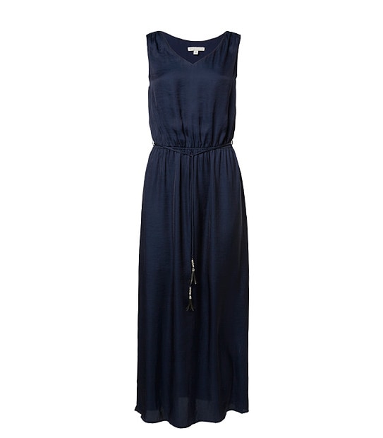 Tie Waist Maxi Dress - Peacoat