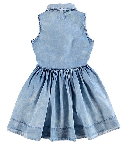 Piping Hot Sleeveless Acid Wash Dress