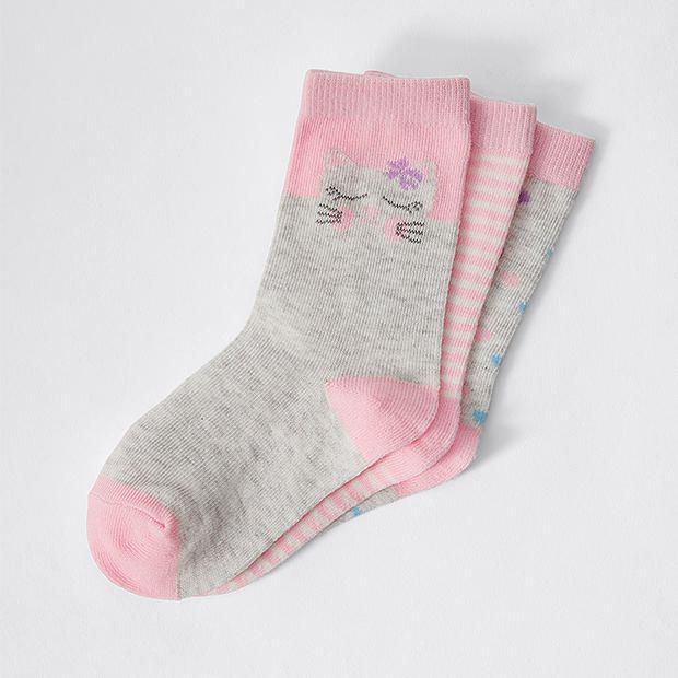 3 Pack Small Crew Cut Socks 3 Pack Small Crew Cut Socks