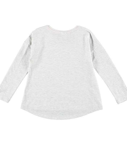 Long Sleeve Extended Shoulder Horse Print T-Shirt